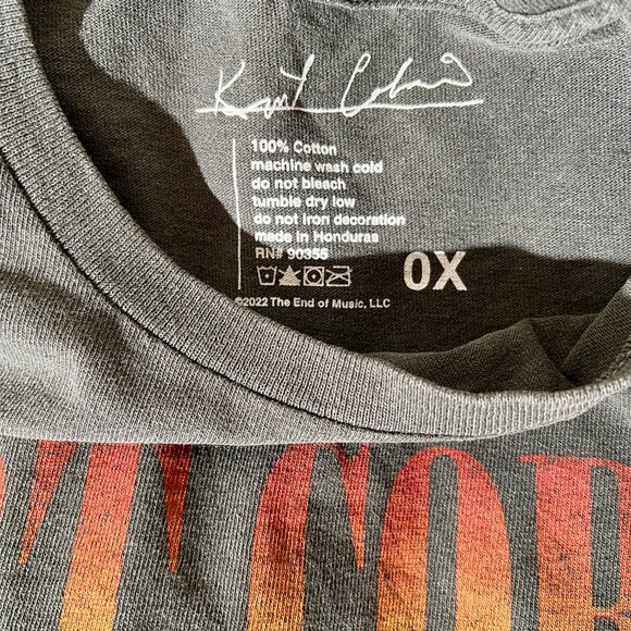 NWOT Kurt Cobain MTV Unplugged Graphic Tee T-Shirt Sz 0x - Picture 3 of 3